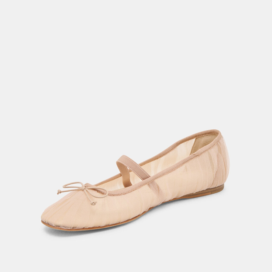 raeven ballet flats praline tulle