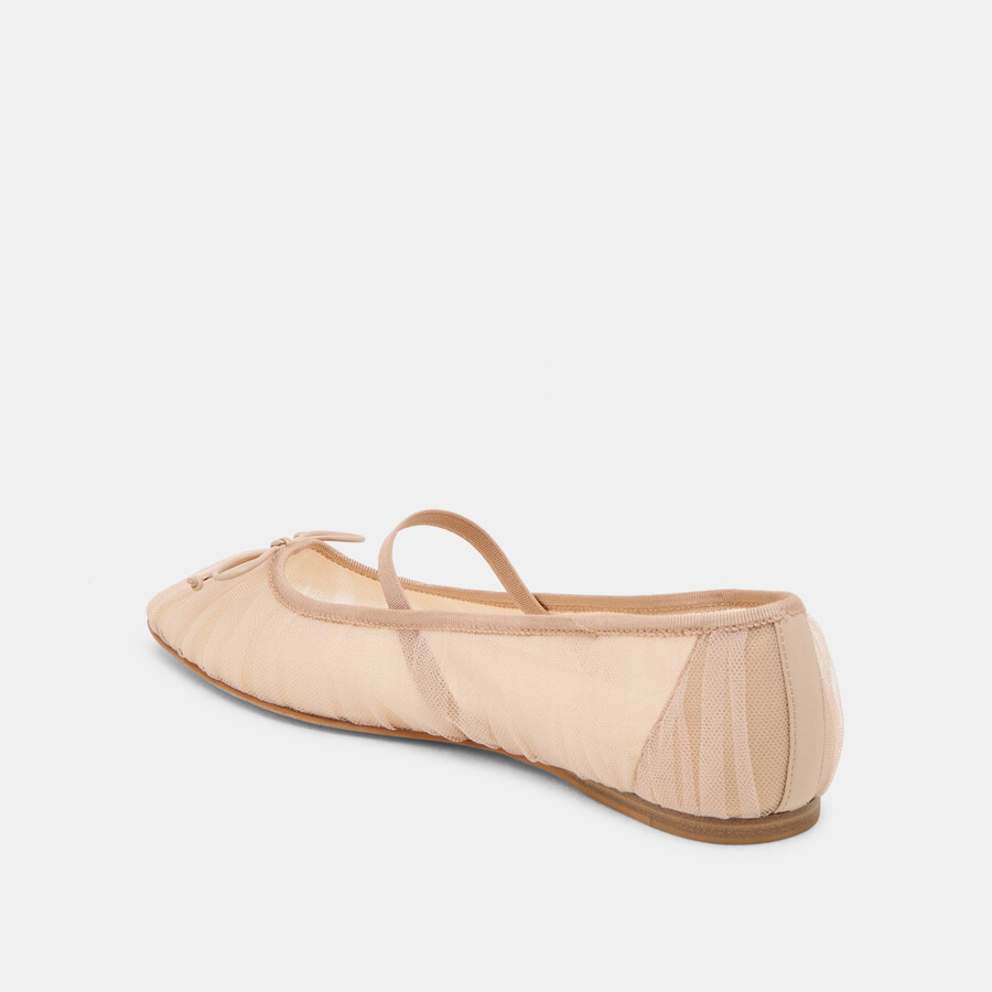 raeven ballet flats praline tulle