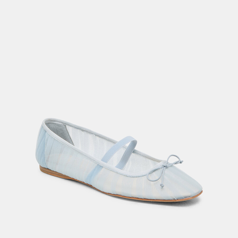 raeven ballet flats light blue tulle