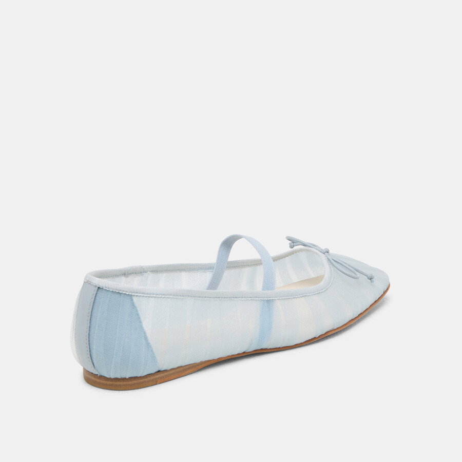 raeven ballet flats light blue tulle
