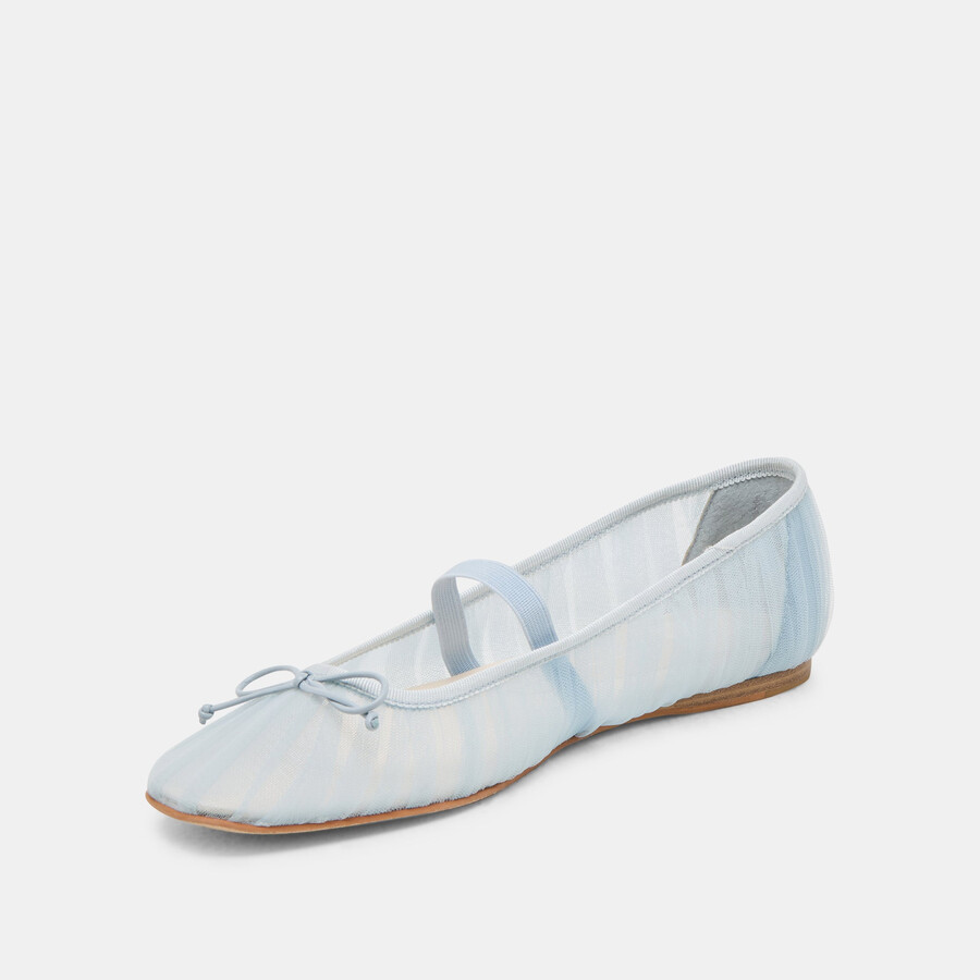 raeven ballet flats light blue tulle