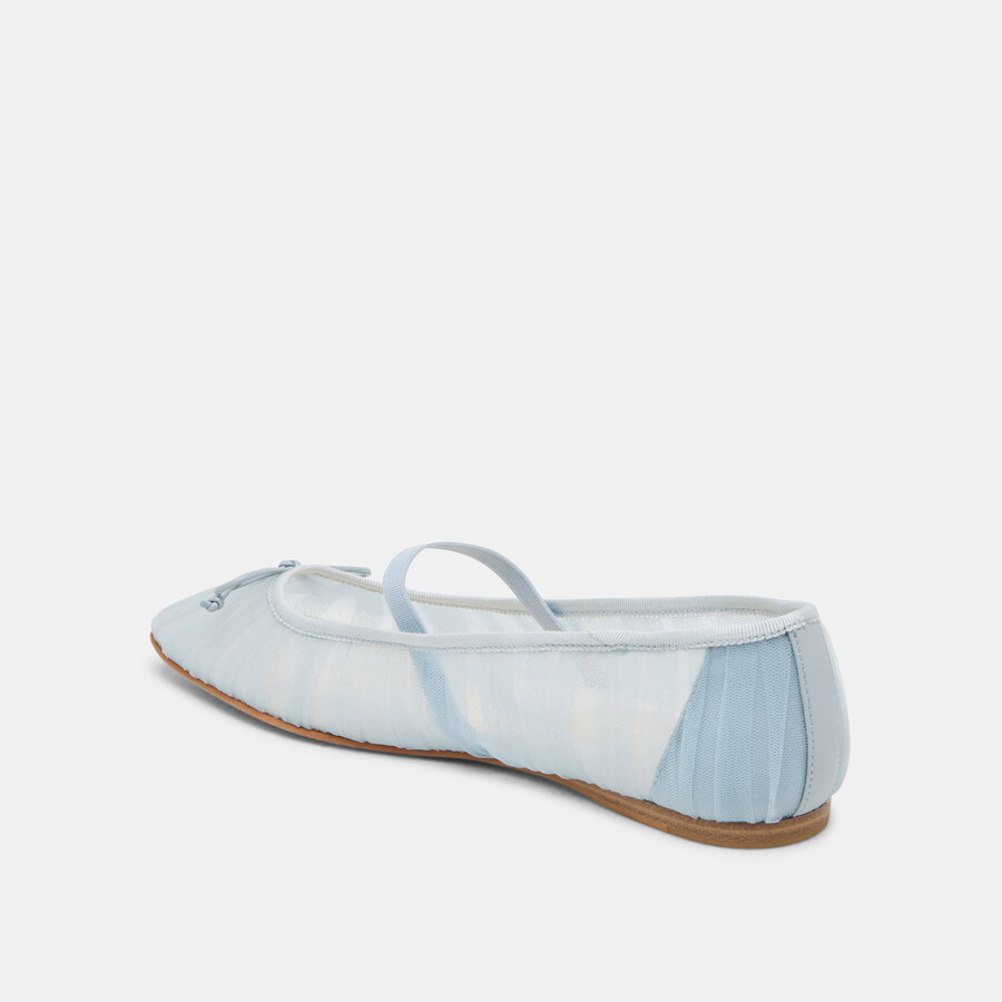 raeven ballet flats light blue tulle