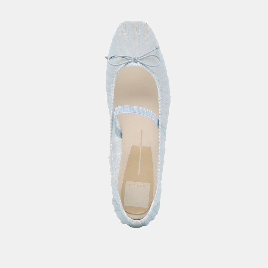 raeven ballet flats light blue tulle