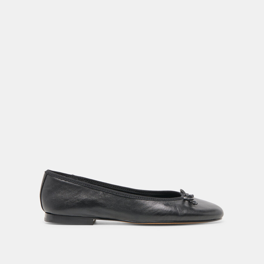 ritla ballet flats black leather