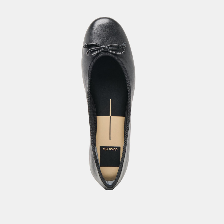 ritla ballet flats black leather