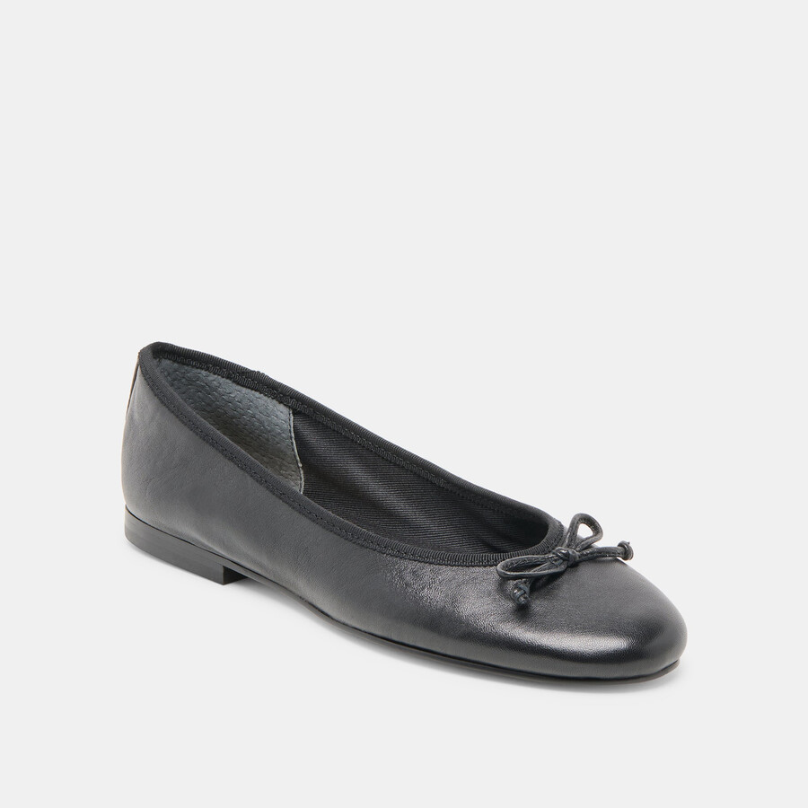 ritla ballet flats black leather