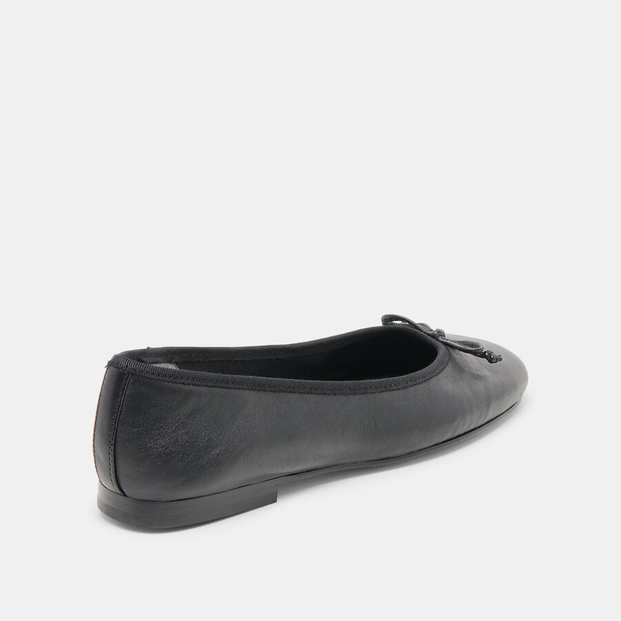 ritla ballet flats black leather
