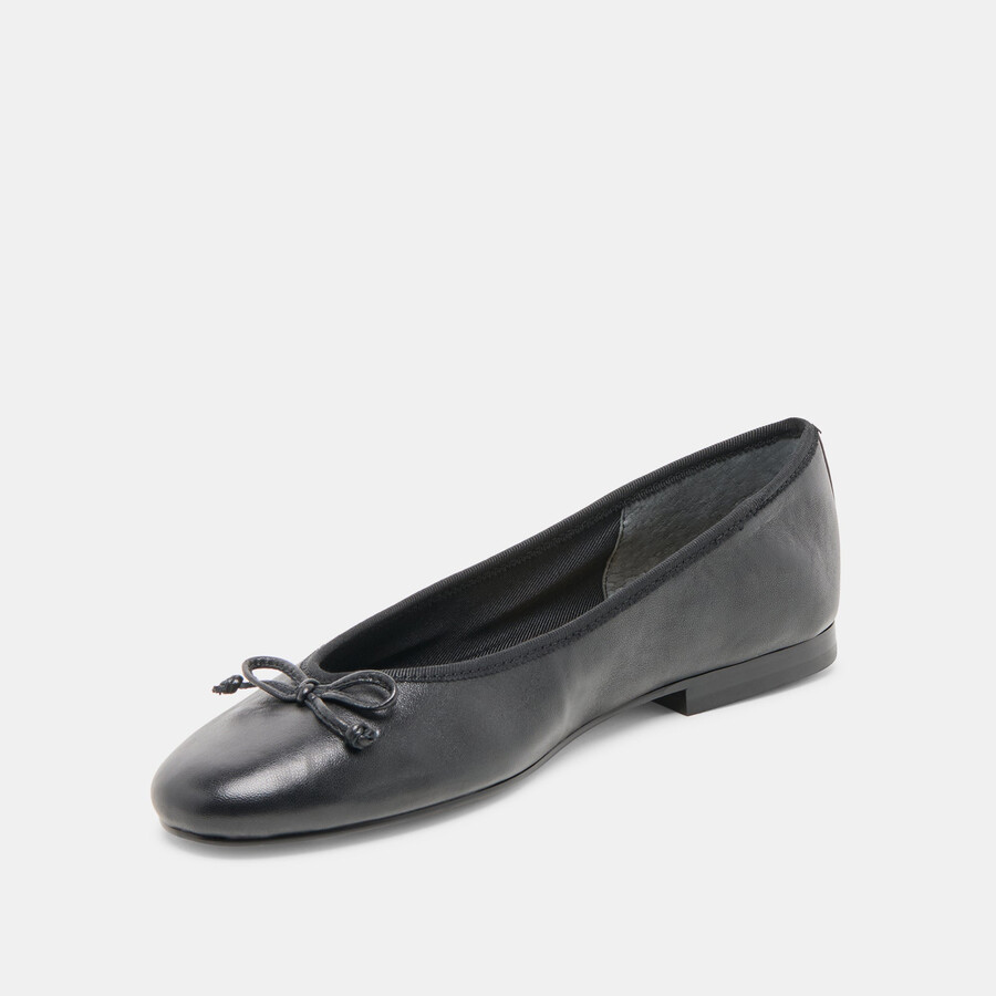 ritla ballet flats black leather