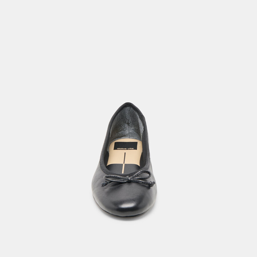 ritla ballet flats black leather