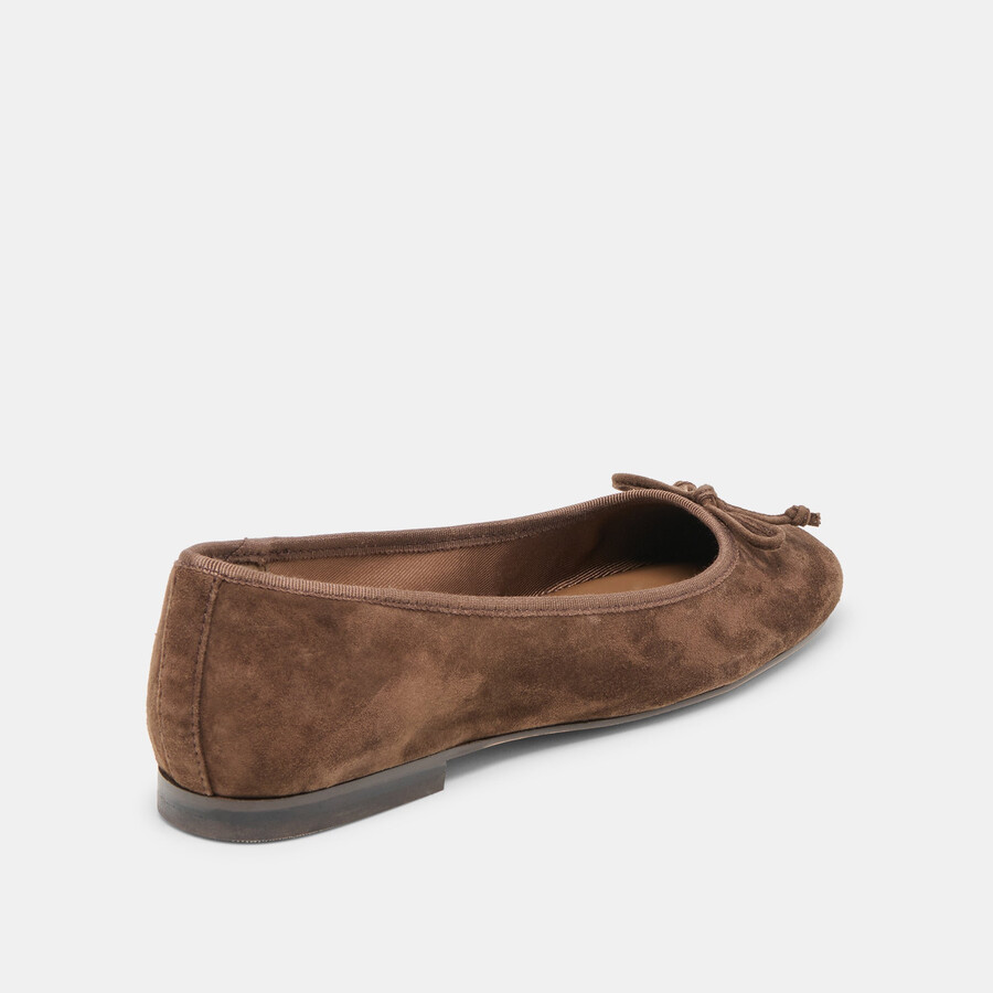 ritla ballet flats dk brown suede