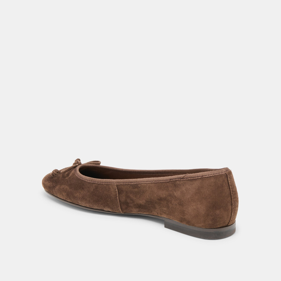 ritla ballet flats dk brown suede