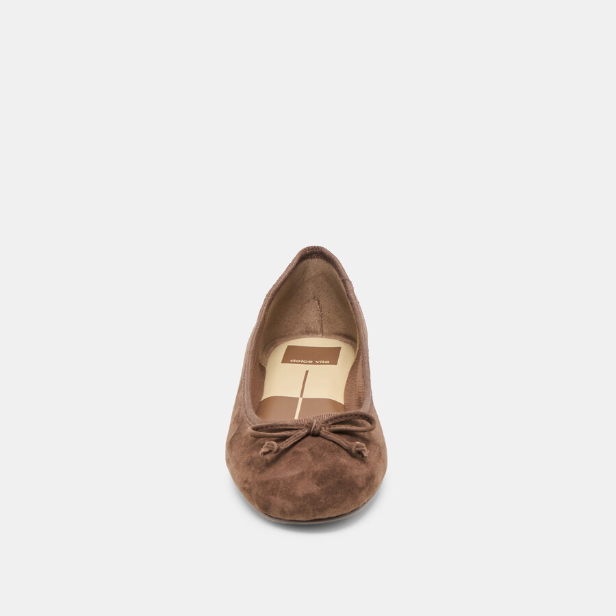 ritla ballet flats dk brown suede