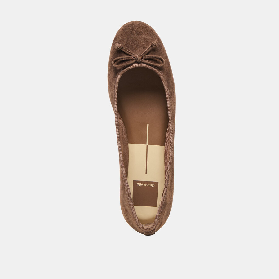 ritla ballet flats dk brown suede