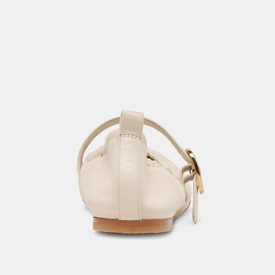 caely ballet flats bone leather
