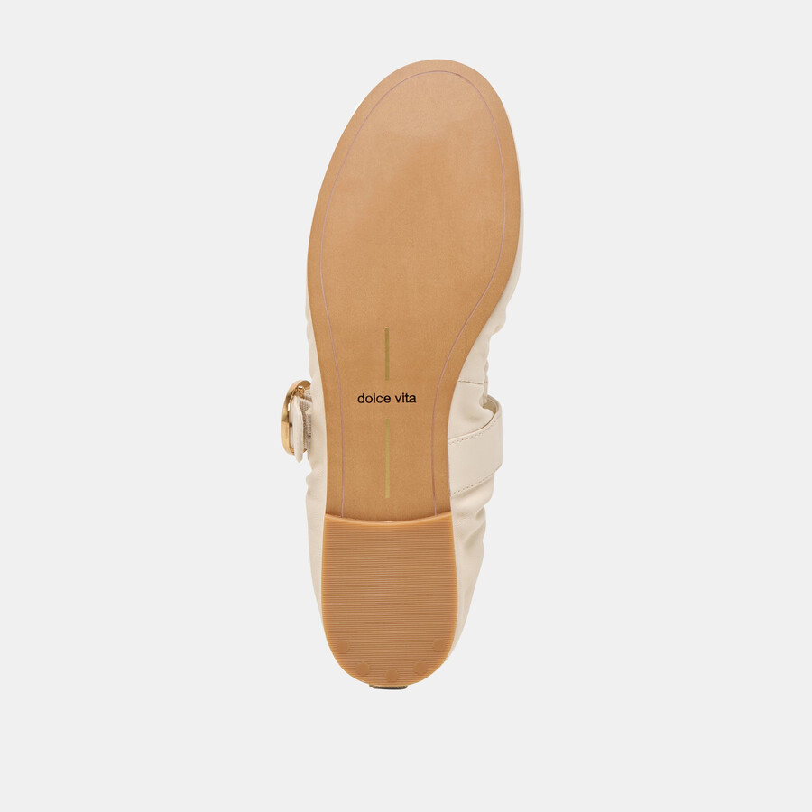 caely ballet flats bone leather