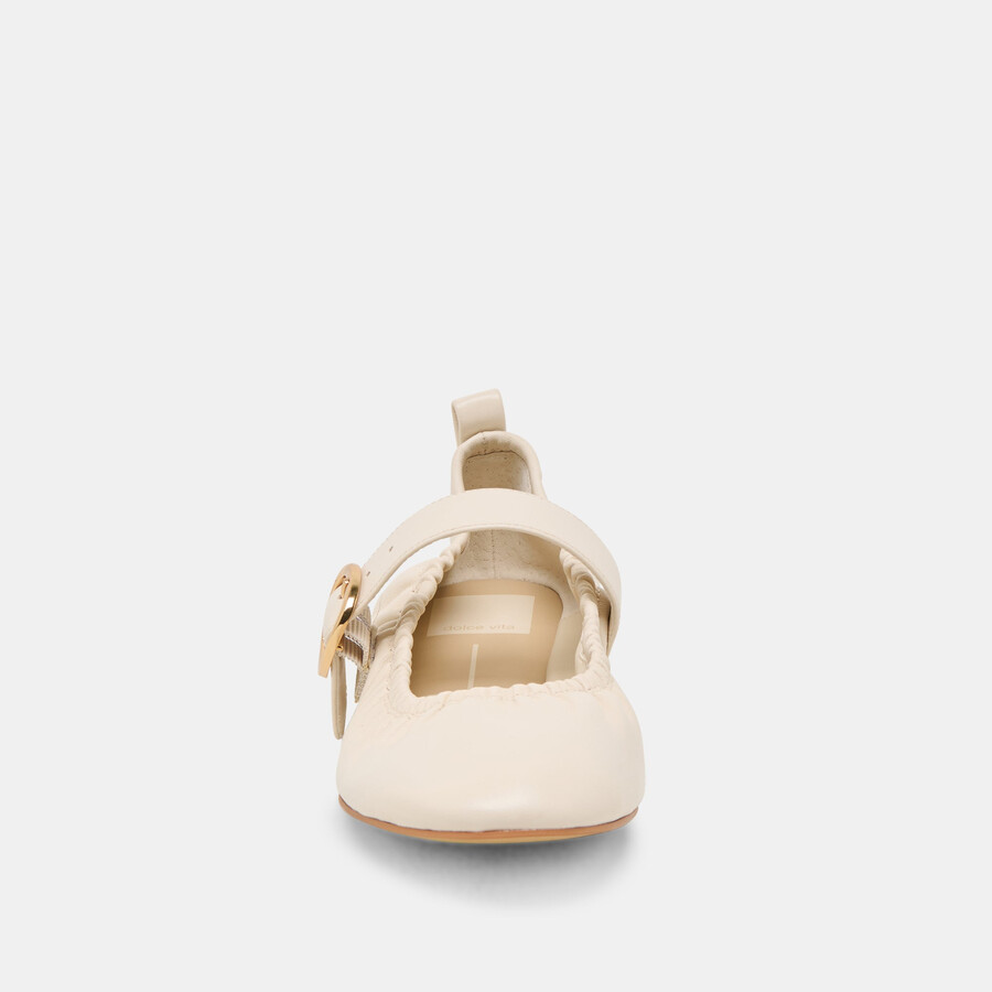 caely ballet flats bone leather