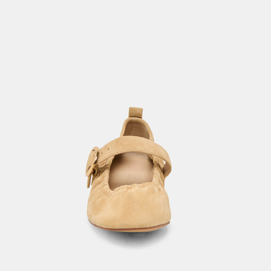 caely ballet flats honey suede