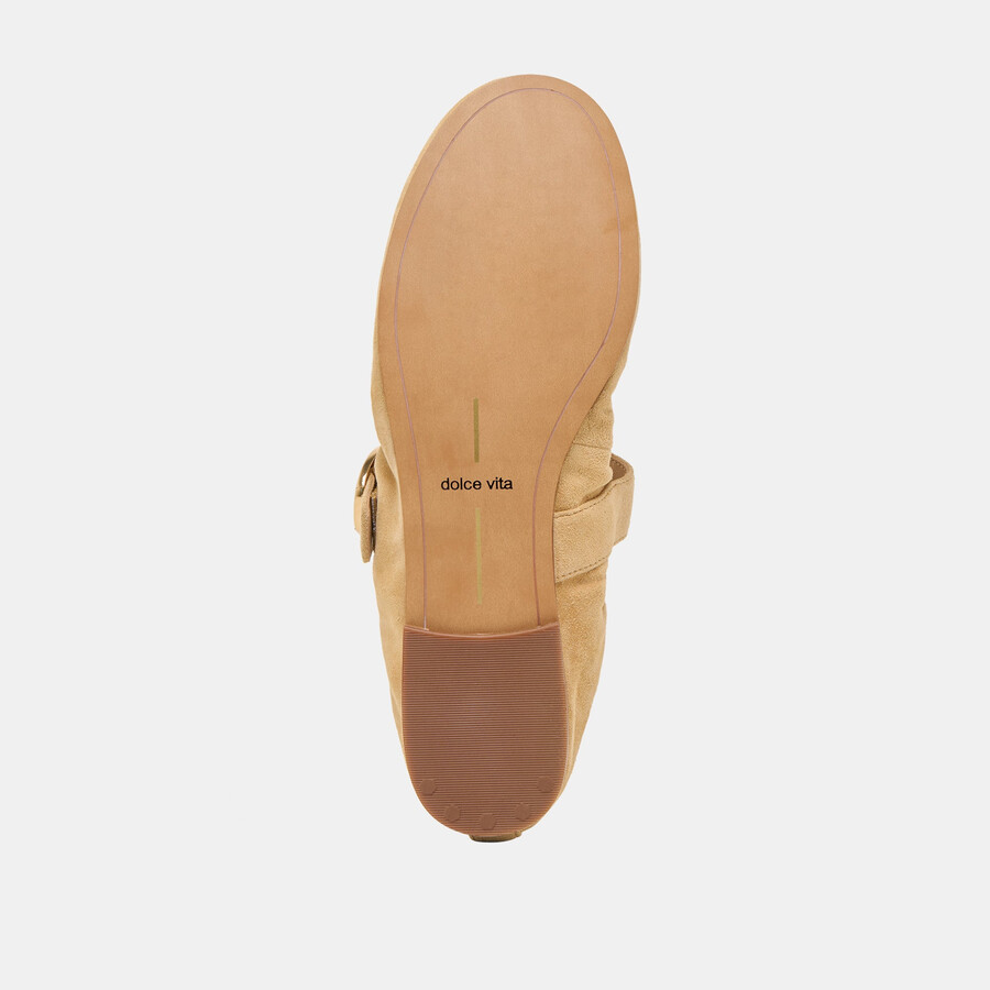 caely ballet flats honey suede