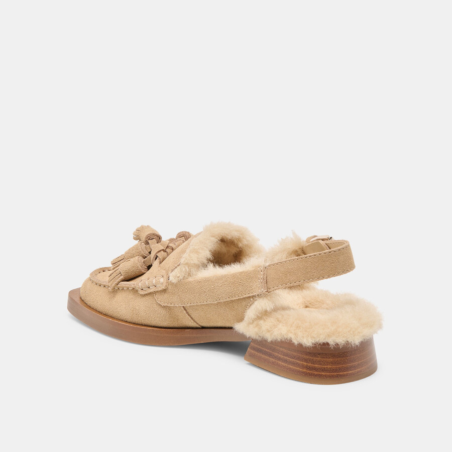 hamlit plush loafers dk taupe suede