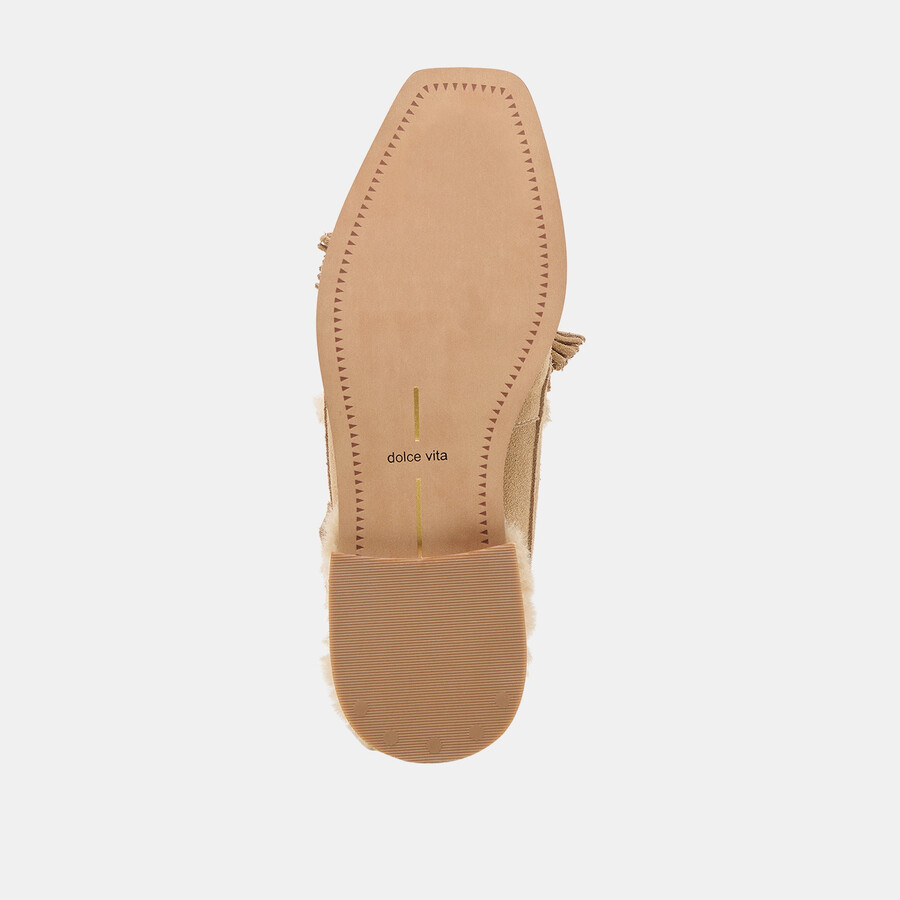 hamlit plush loafers dk taupe suede