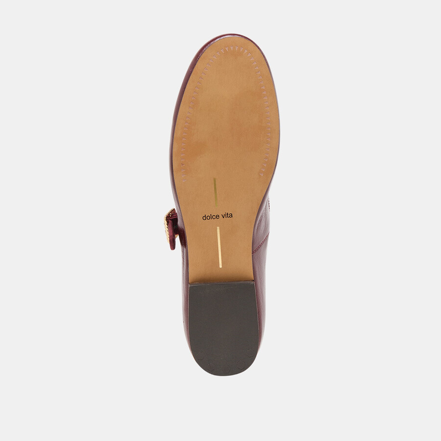 relan ballet flats oxblood leather