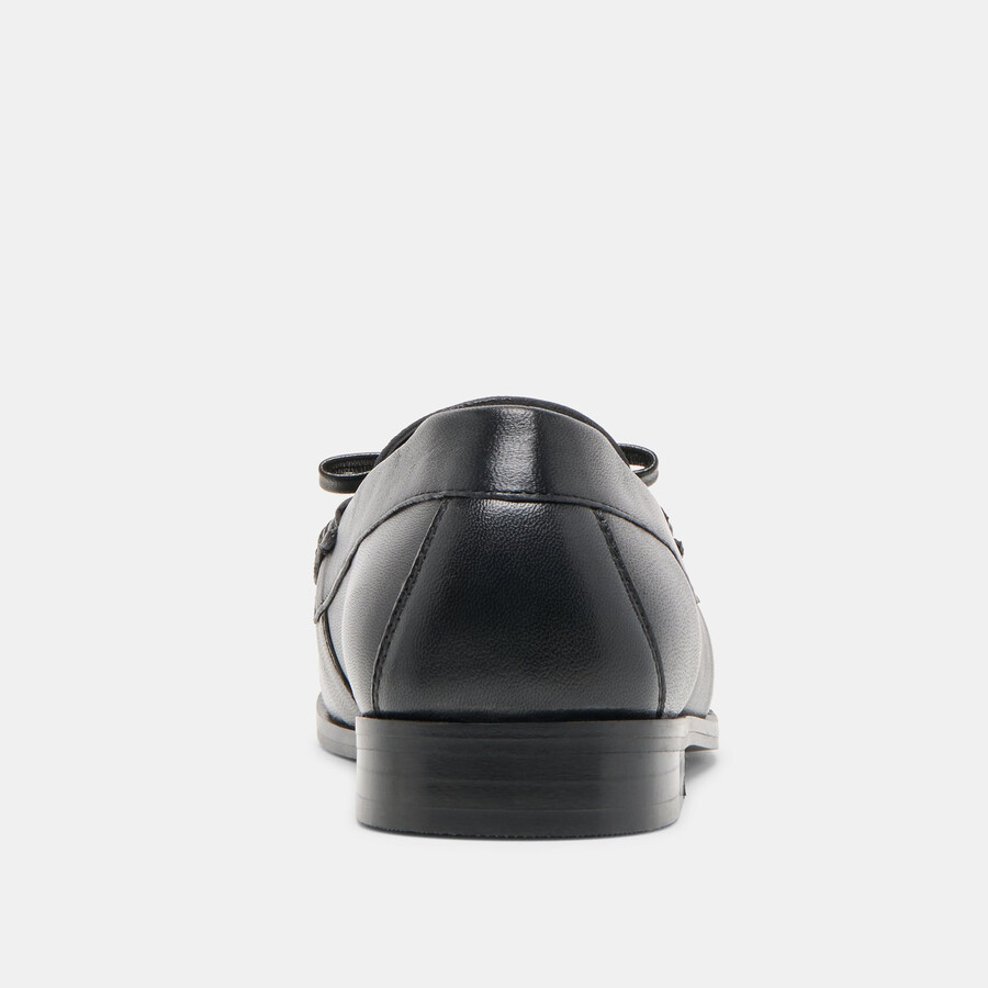 barney loafers black leather