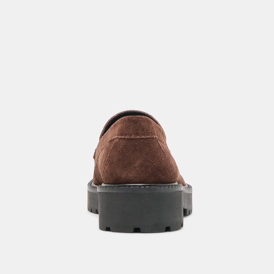merek loafers dk brown suede