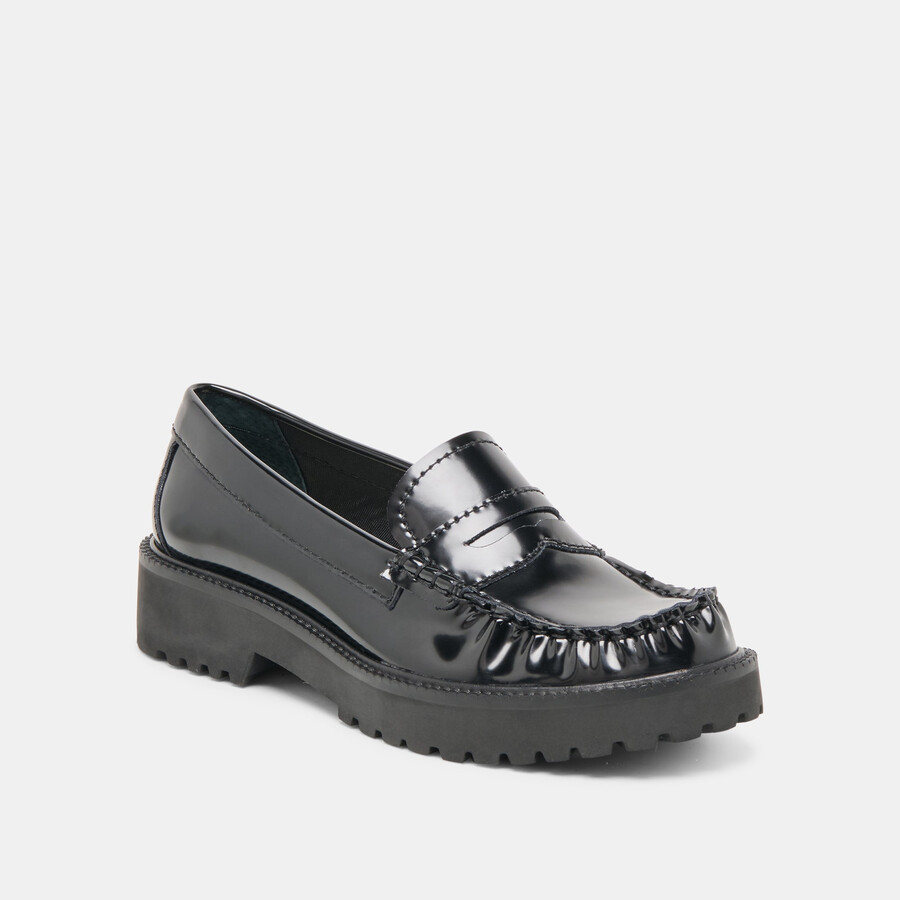 merek loafers midnight boxleather