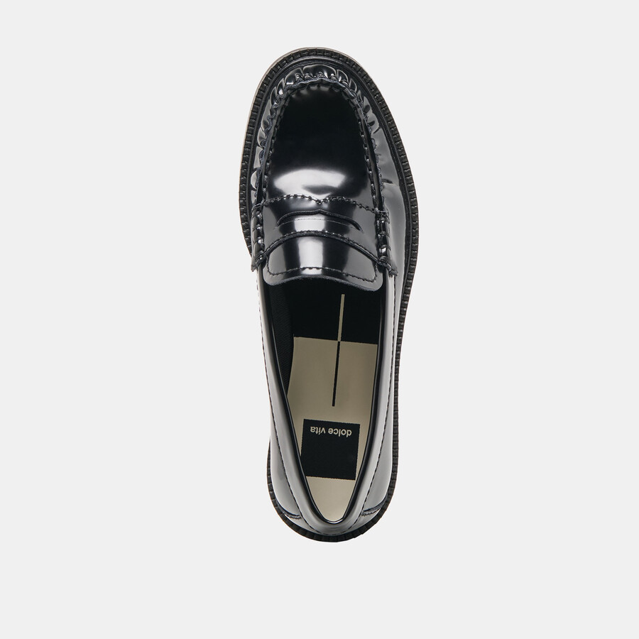 merek loafers midnight boxleather