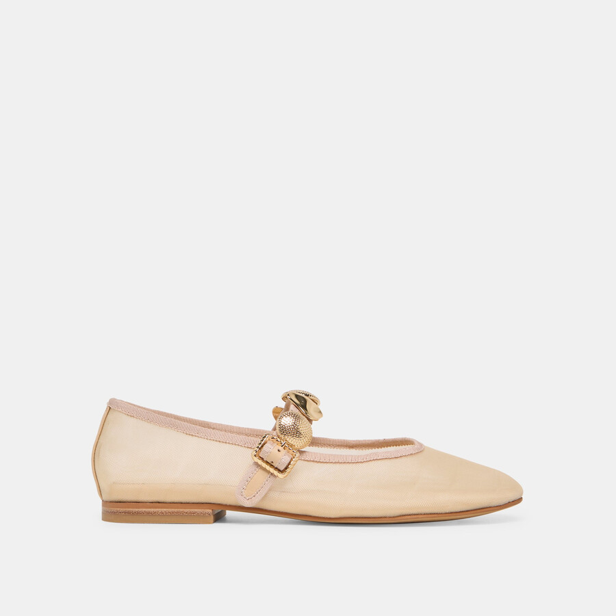 relan mesh ballet flats french vanilla mesh