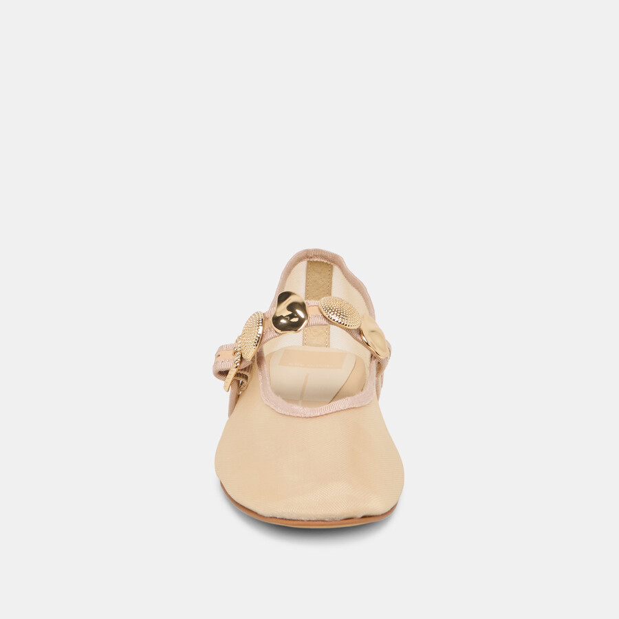 relan mesh ballet flats french vanilla mesh