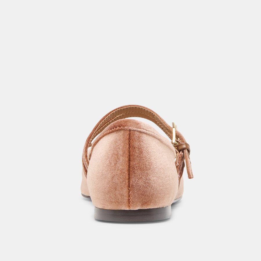 gibsen ballet flats dk rose velvet