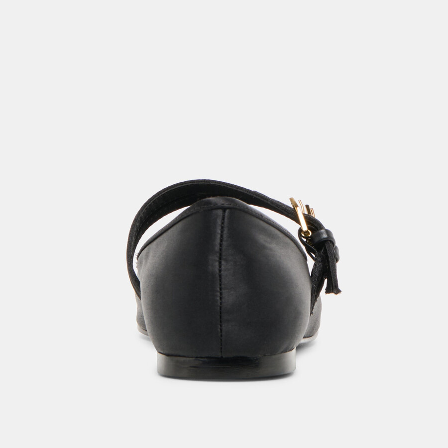 gibsen ballet flats onyx satin