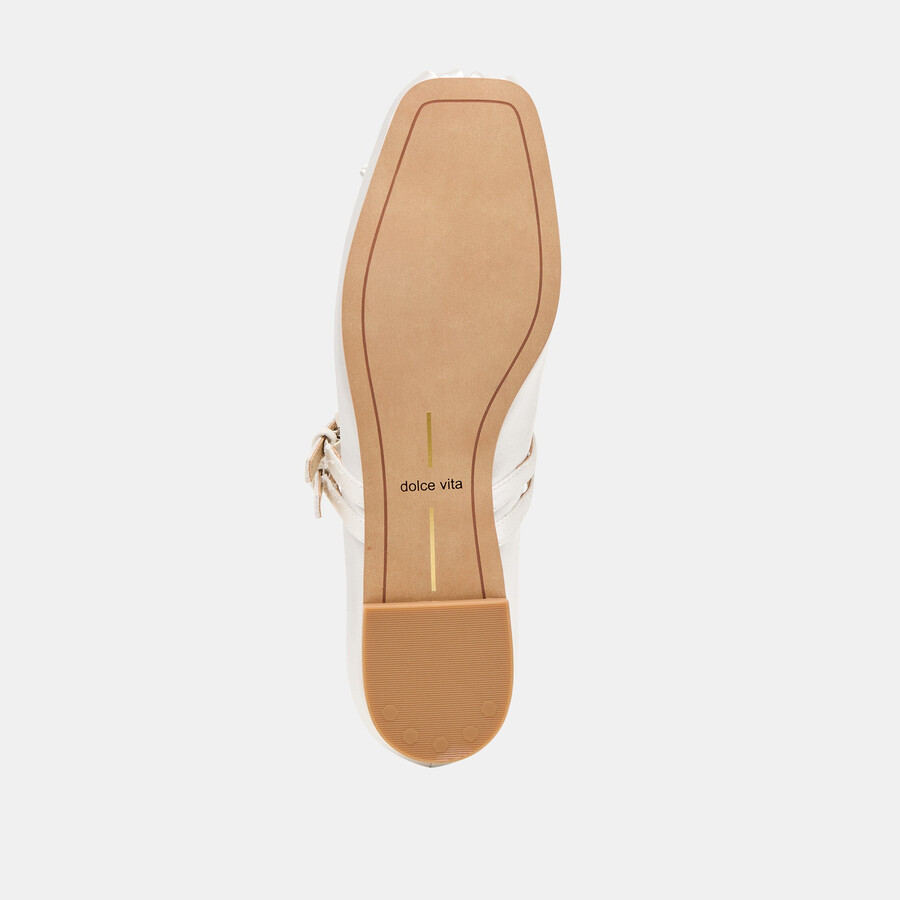 gibsen ballet flats true white satin