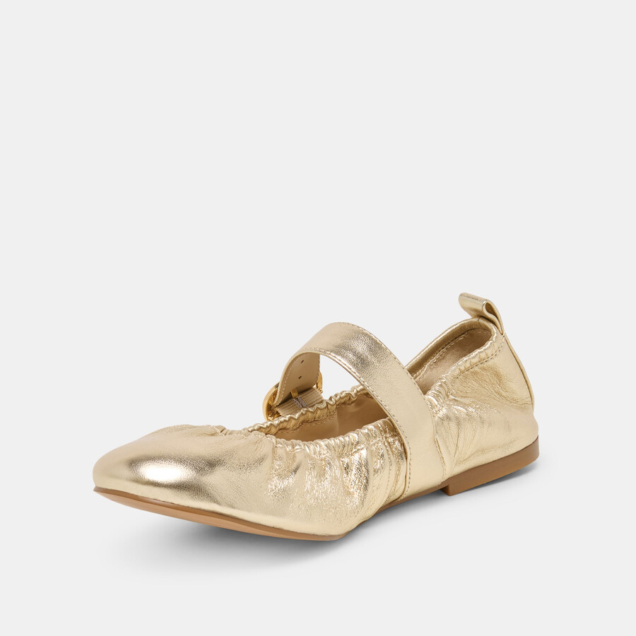 caely ballet flats platinum leather