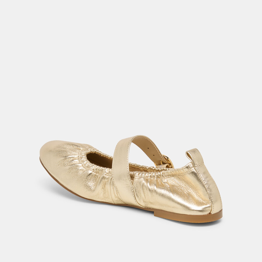 caely ballet flats platinum leather