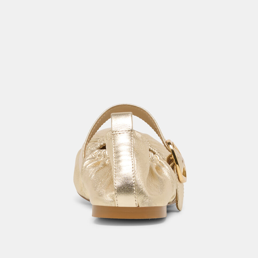 caely ballet flats platinum leather