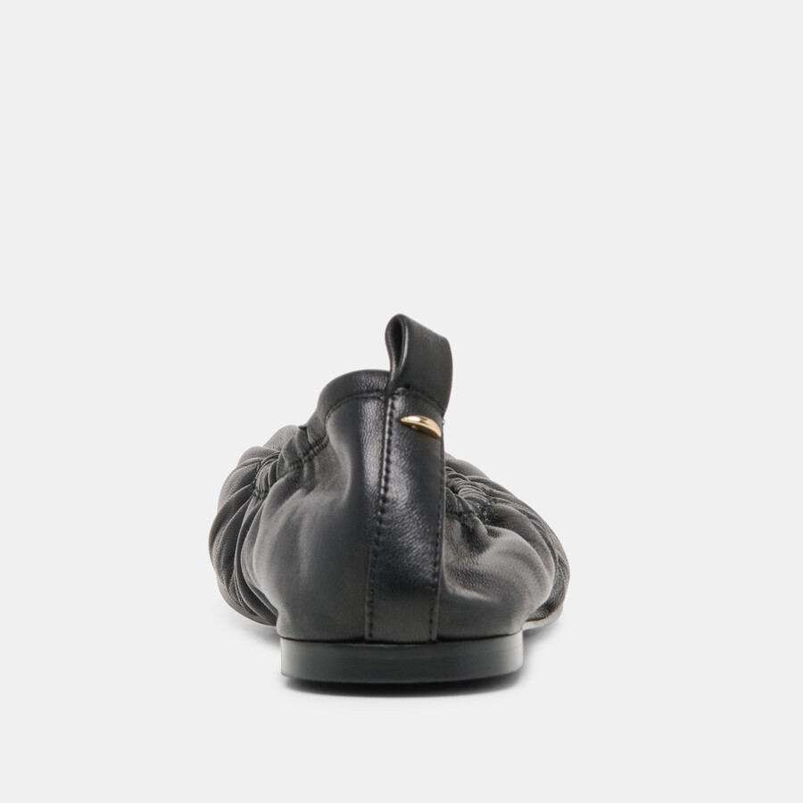 conrad ballet flats black leather
