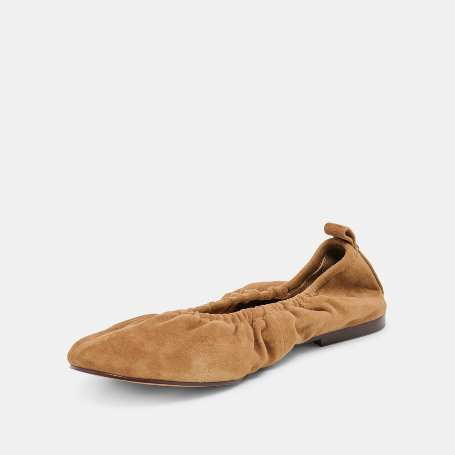 conrad ballet flats lt brown suede