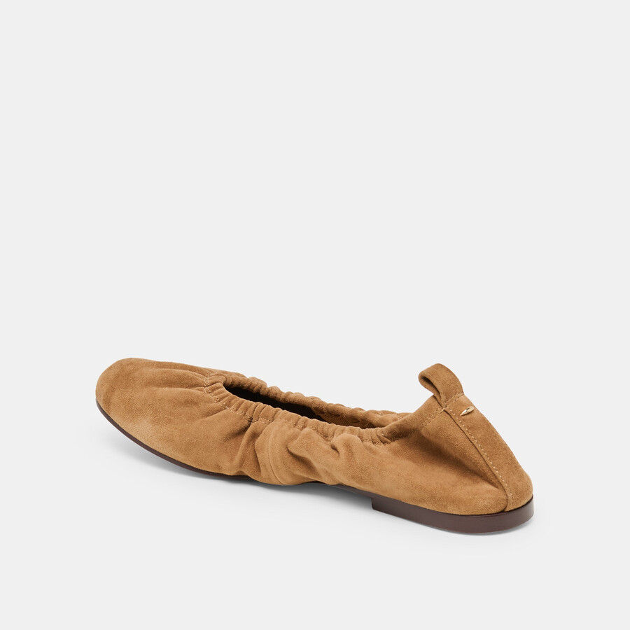 conrad ballet flats lt brown suede