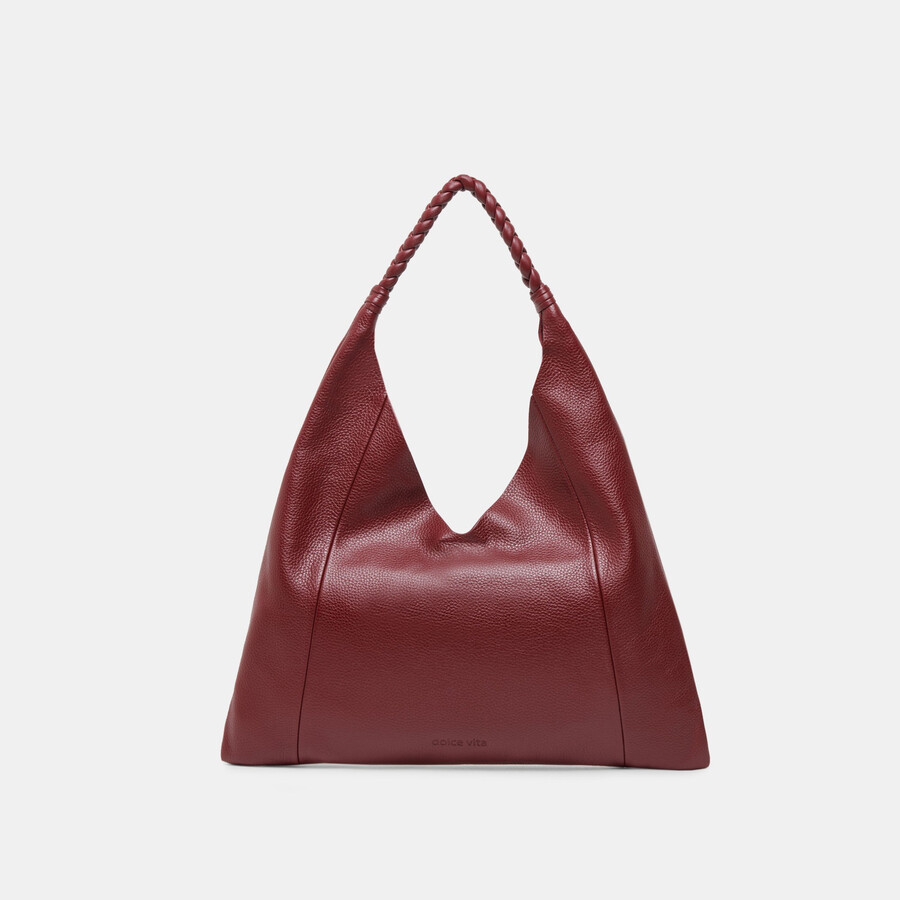 mia tote wine leather