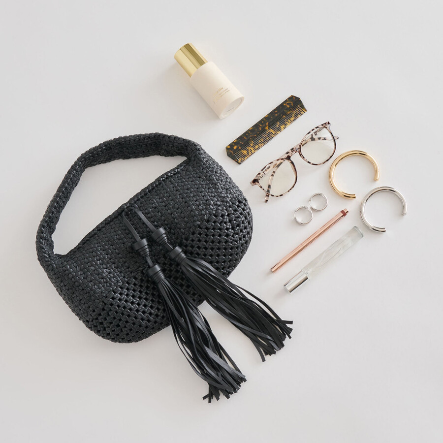 zenia handbag black leather