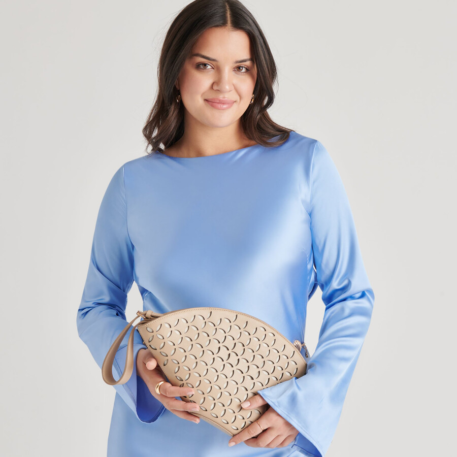isolde clutch beige stella
