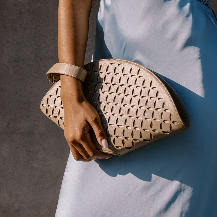 isolde clutch beige stella