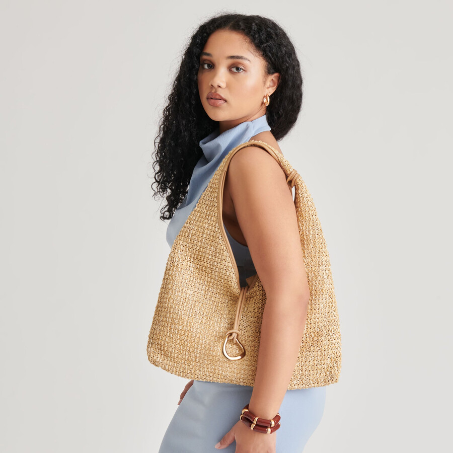 missie tote natural raffia