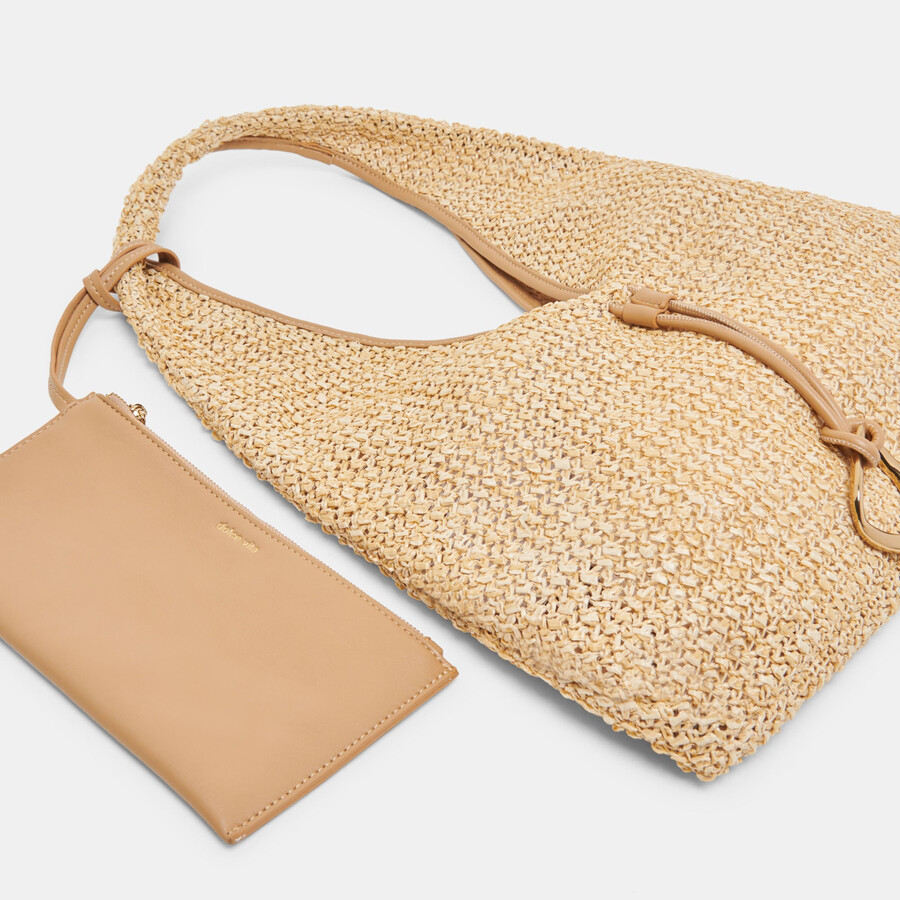 missie tote natural raffia
