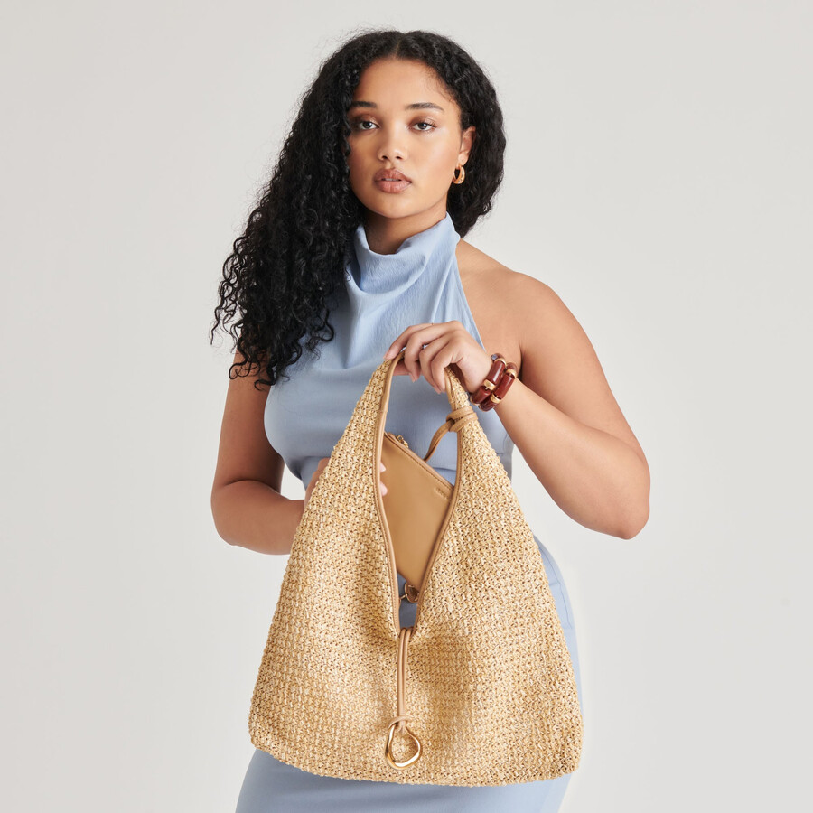 missie tote natural raffia