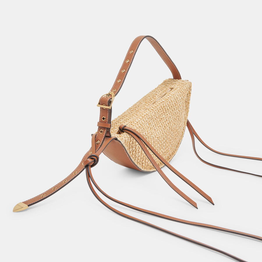monaco shoulder bag natural raffia