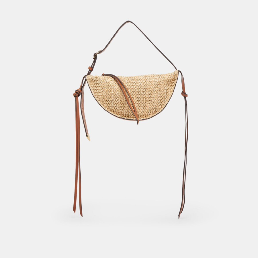 monaco shoulder bag natural raffia