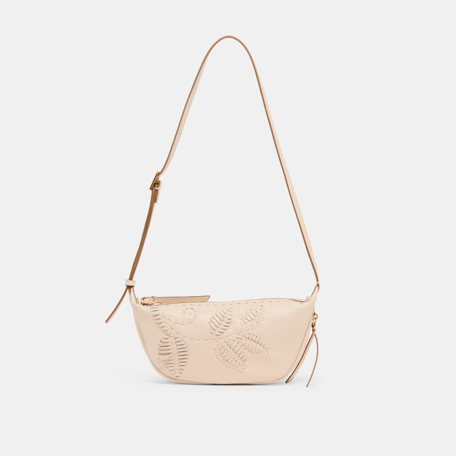 lipari crossbody creme leather